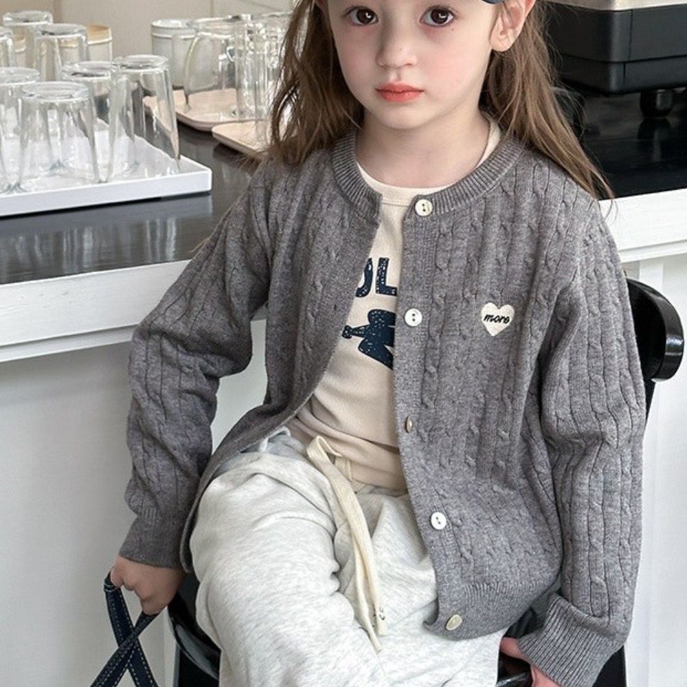 해피델리 모어 하트 꽈배기 가디건 18,900원