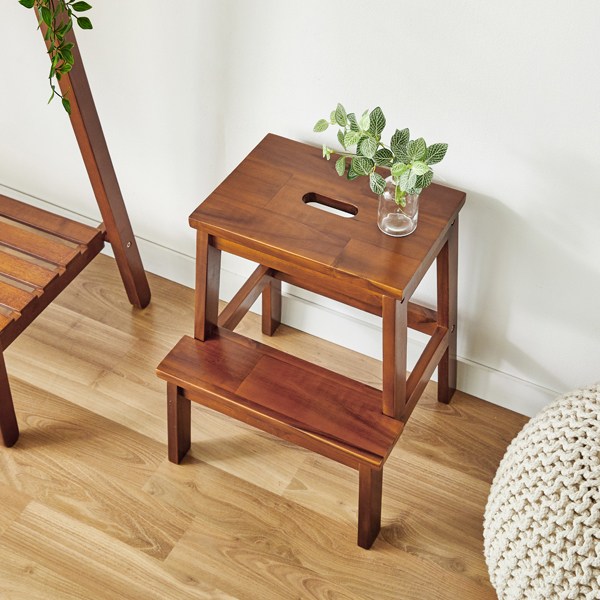 나인홈 원목 스텝스툴 사각 사다리 계단의자 22,900원
