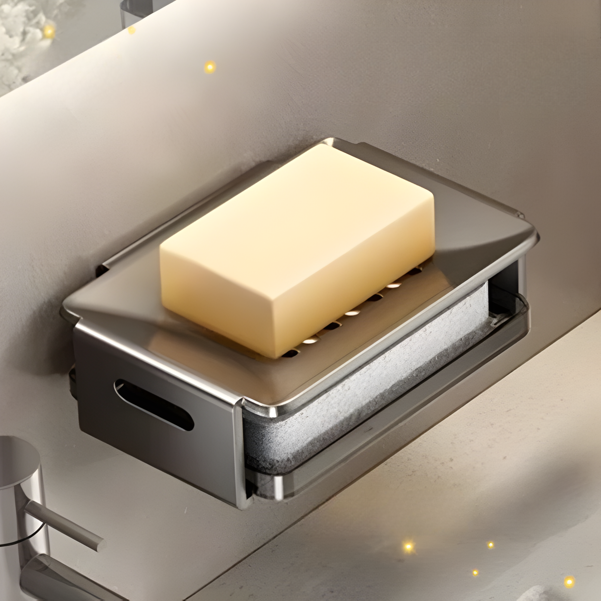 비브온 무타공 욕실 세면대 비누 받침, 2개, 그레이 16,600원