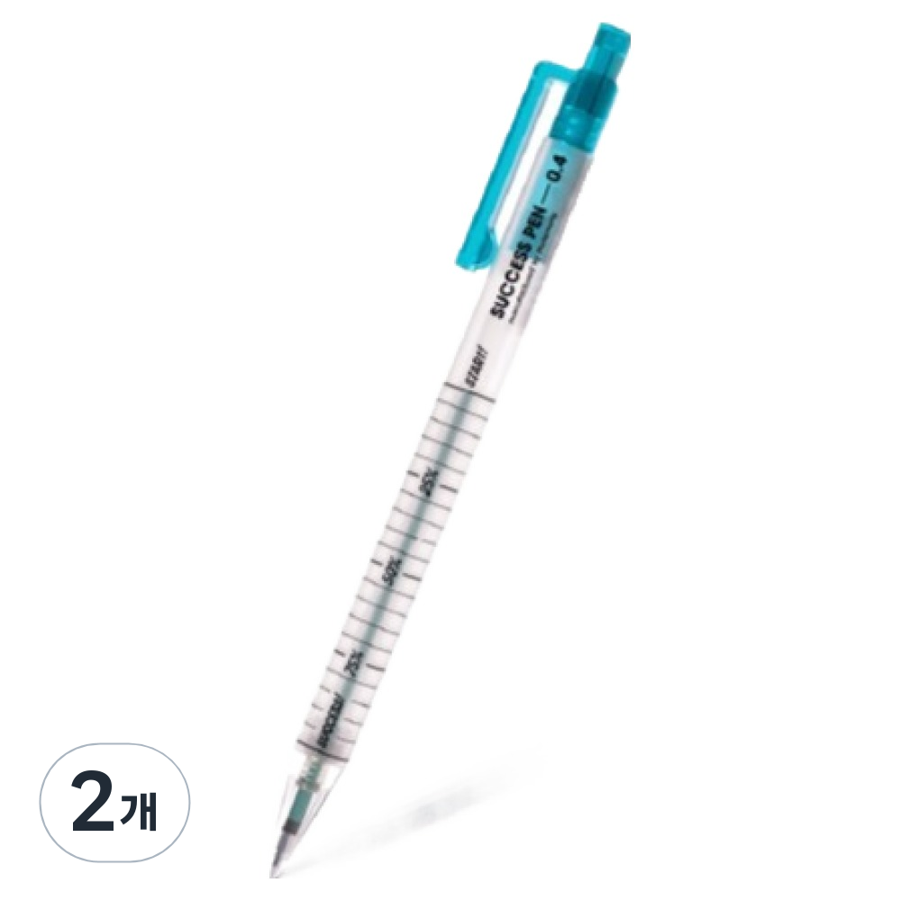 모트모트 노크식 중성 성공펜 0.4mm, 그린, 2개 4,000원
