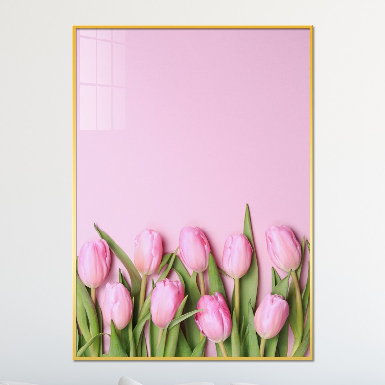 아트블루 북유럽 튤립 꽃 식물 보태니컬 아트 그림 인테리어 액자, 1번 핑크튤립 A_핑크배경 67,900원