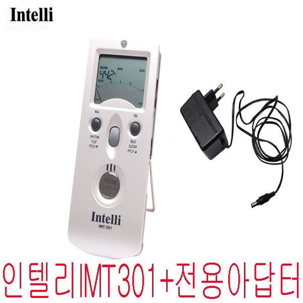 박자기 인텔리 IMT-301 튜너 온습도계 메트로놈 자동 박자기+전용아답터 60,000원
