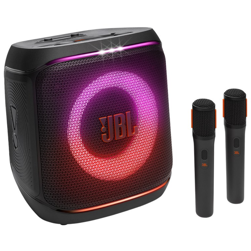 삼성공식파트너 JBL PARTYBOX ENCORE2 블루투스 스피커 AI 사운드부스트 마이크2개 버스킹 기타연결 다이나믹라이트쇼 최대15시간 Aura Cast 다중연결 IPX4, JBLPBENCORE22MICAS, 단일색상 467,980원