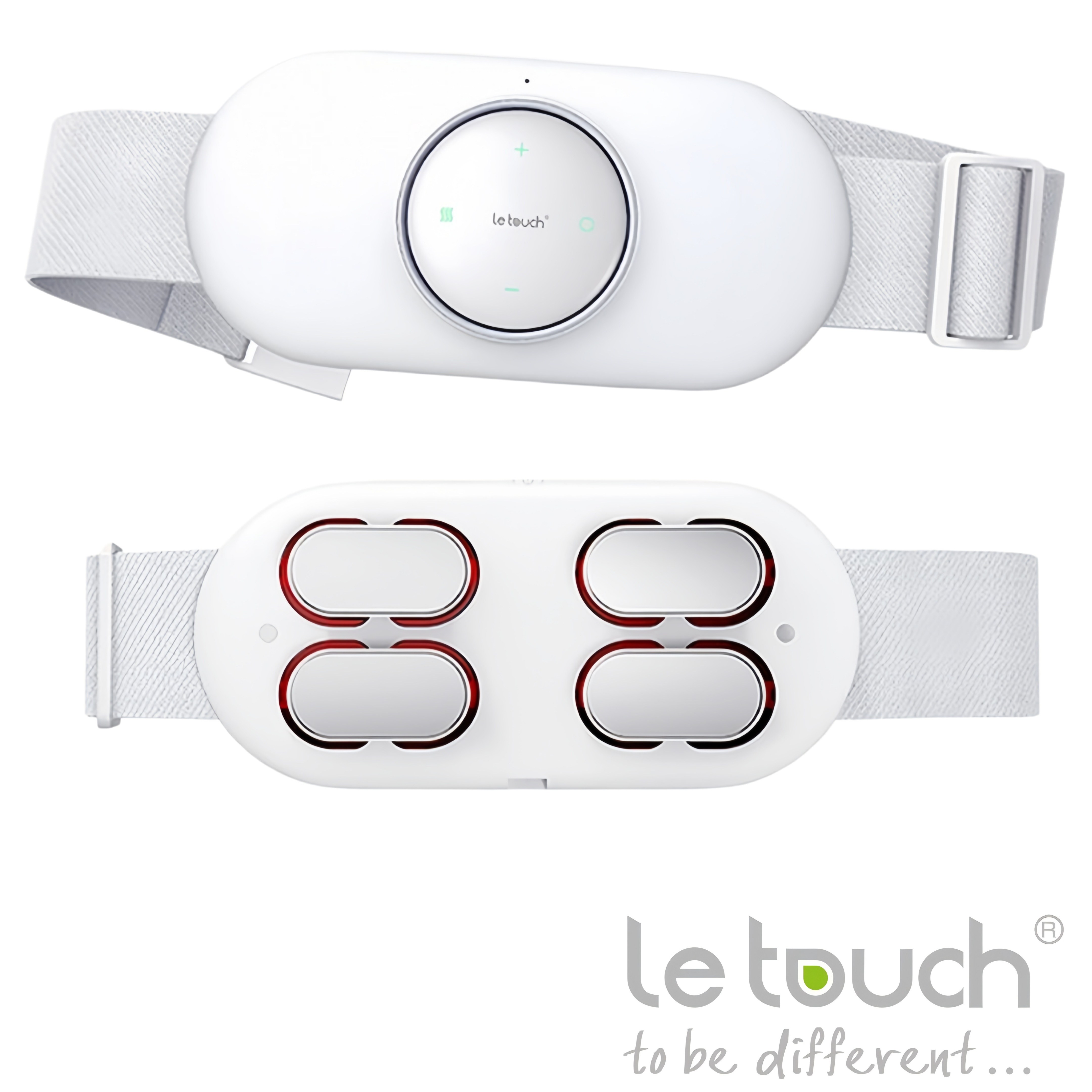 당일출고 레터치 무선 EMS 허리복부 온열 찜질 저주파 마사지기 슬림벨트 한국어 음성지원 리모컨 탈부착형, 화이트, HM-25-03 96,800원