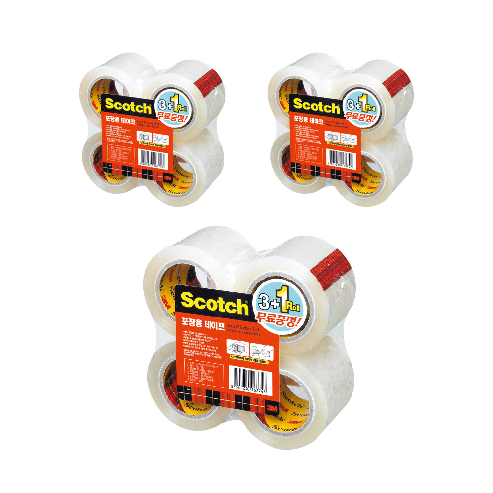 스카치 포장용 테이프 리필 132R 48mm x 20m 4p 12,780원