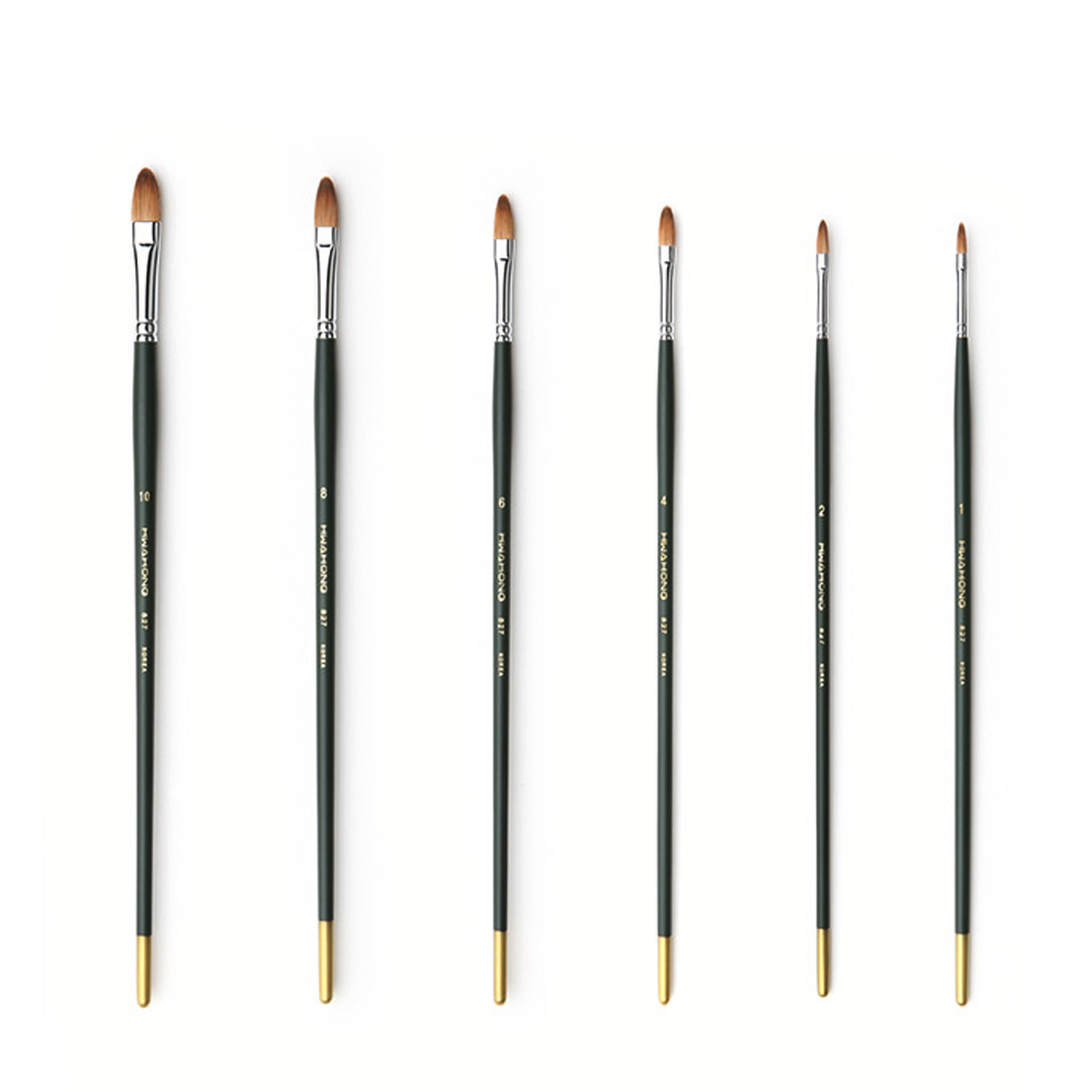 화홍 827F 콜린스키 유화붓, 아크릴붓 낱자루 4호, 선택완료, 상세 설명 참조 4,730원