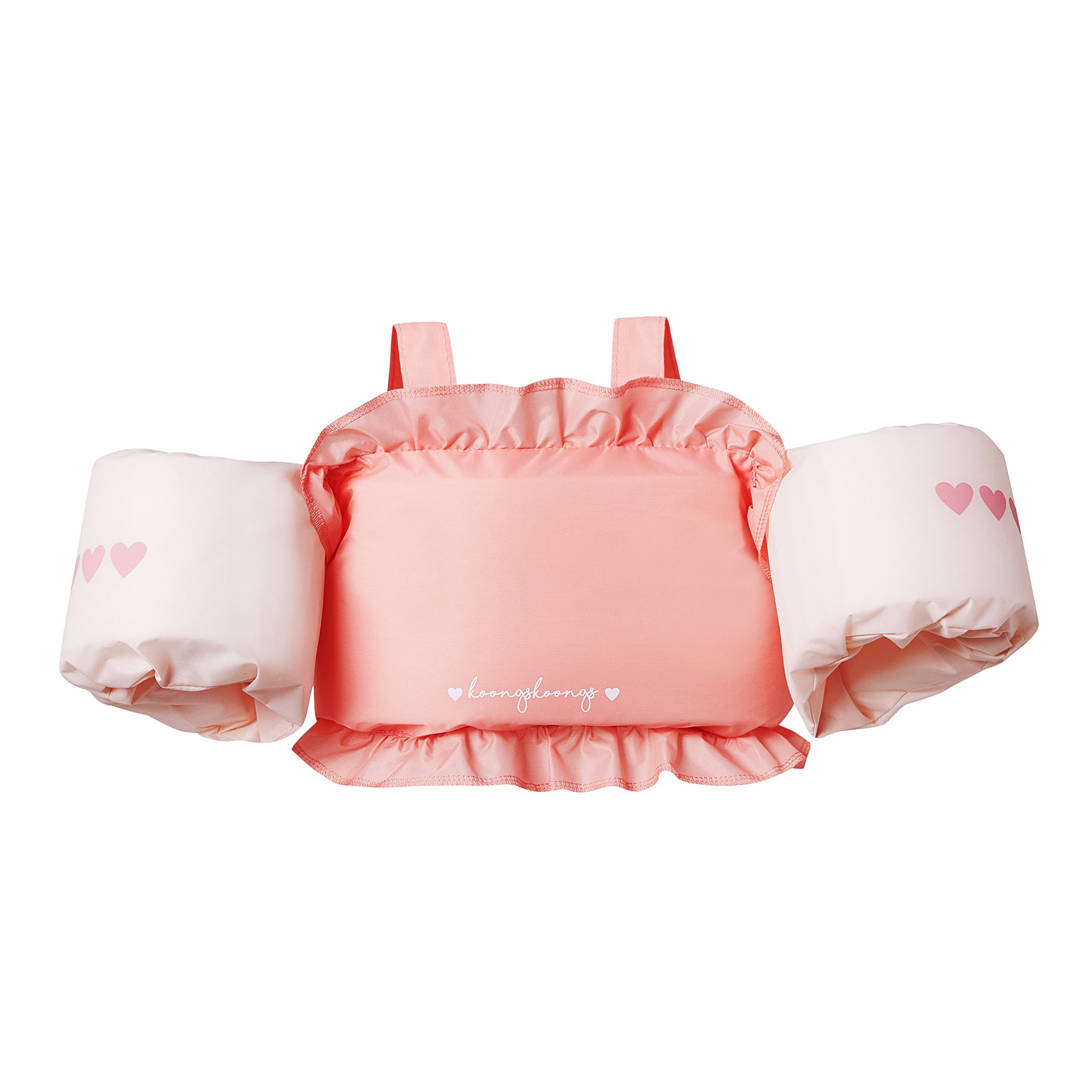 쿵스쿵스 뽀유 아기 암링자켓 퍼들자켓 유아 프릴 하트 감성 팔튜브 구명 물놀이 수영 조끼, 1개 26,900원