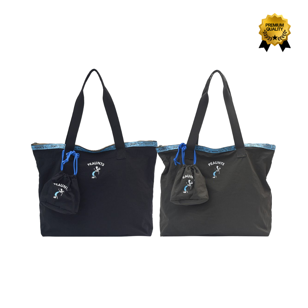 {당일배송} 차차앤코 스누피에코백+파우치세트 초경량 데일리백 대용량 여행가방 캐리어연결보조백 57,980원