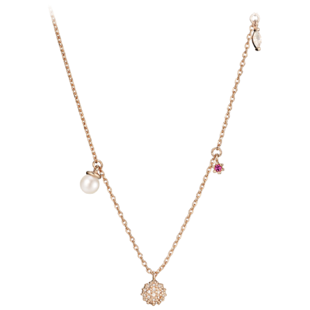 엘르주얼리 14k Gold Plated 파베 볼 참 장식 목걸이 ELBRNN107 20,900원