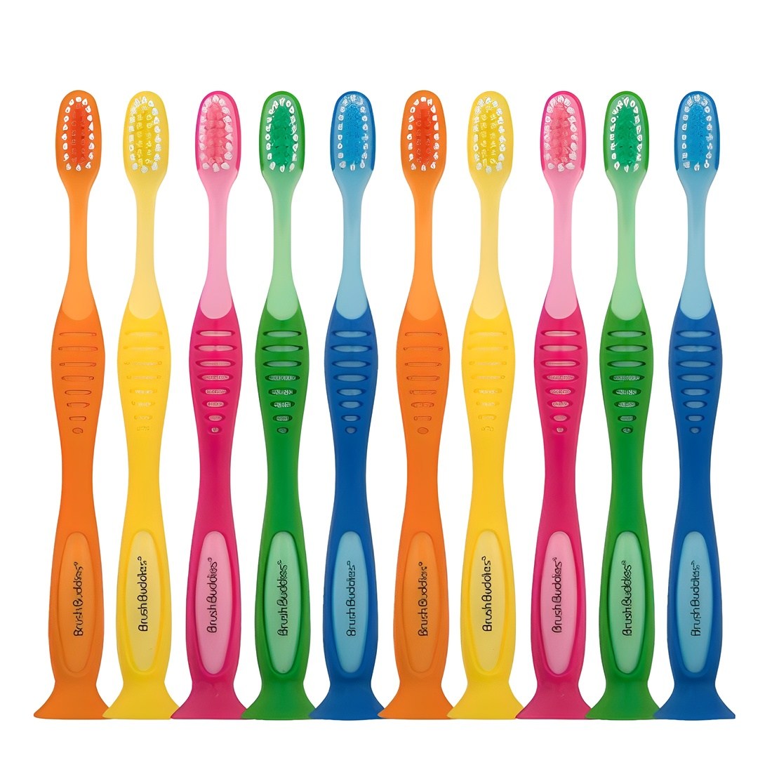 브러쉬버디즈 초등학생 칫솔, 핑크 + 오렌지 + 옐로우 + 그린 + 블루, 5개입, 2세트 15,800원