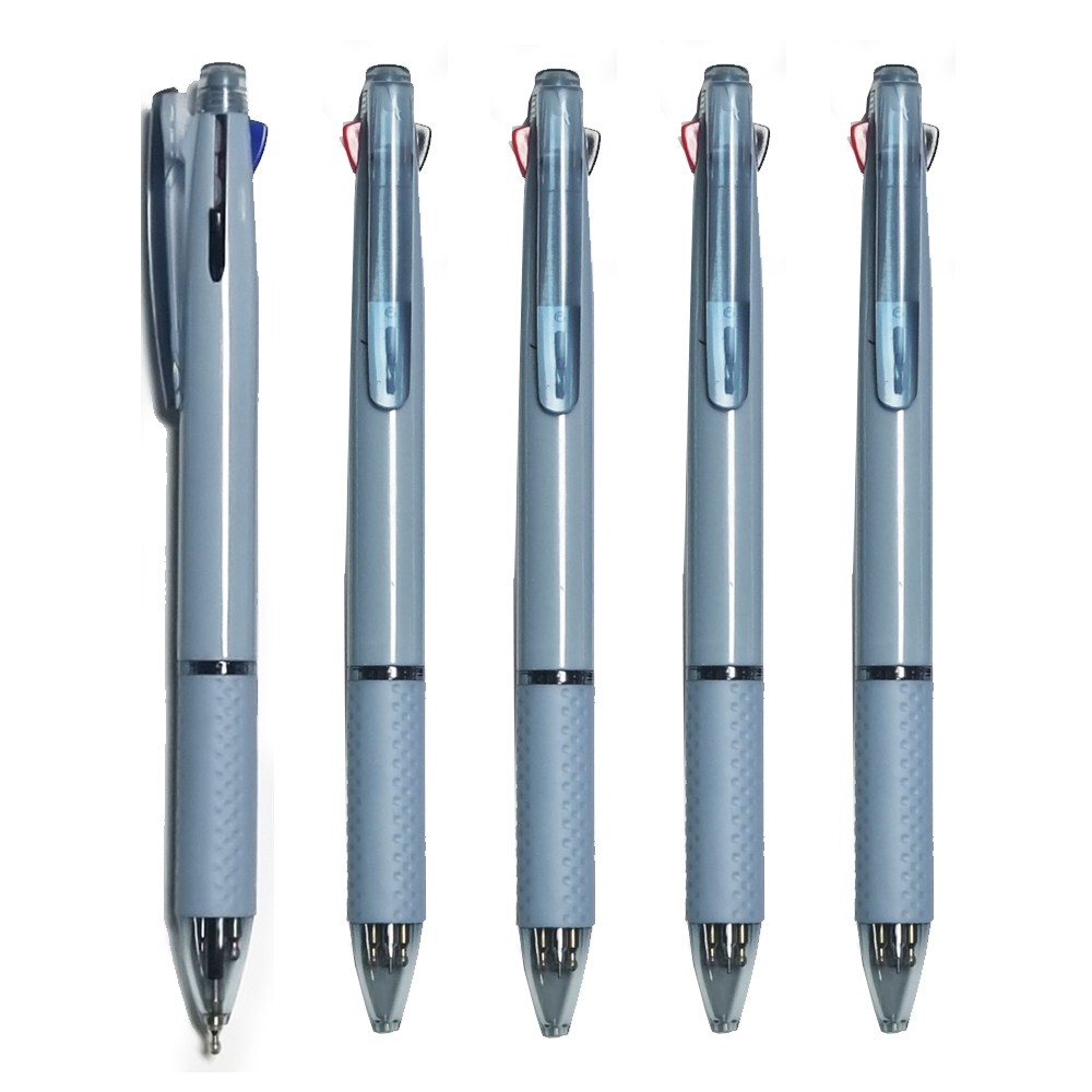 [마치]판다4in1멀티펜 0.7mm 3색볼펜 + 샤프 0.5mm 무료각인, 5개, 블루 7,810원