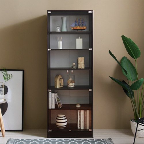 일송가구 1800 코코 강화유리 장식장 진열장, 웬지 125,900원