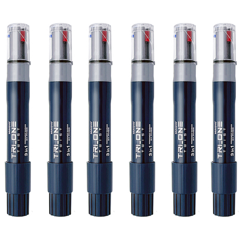 문교 3색 네임펜, 빨강 + 파랑 + 검정, 6개 5,420원