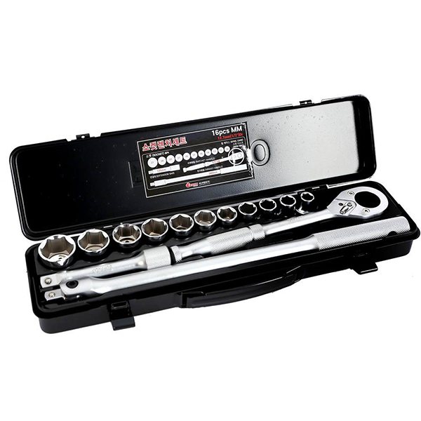 세신 소켓렌치세트 (1/2-16P MM) 오뚜기형 1개 복스세트 1/2인치 (mm표시) 16pcs 52,000원