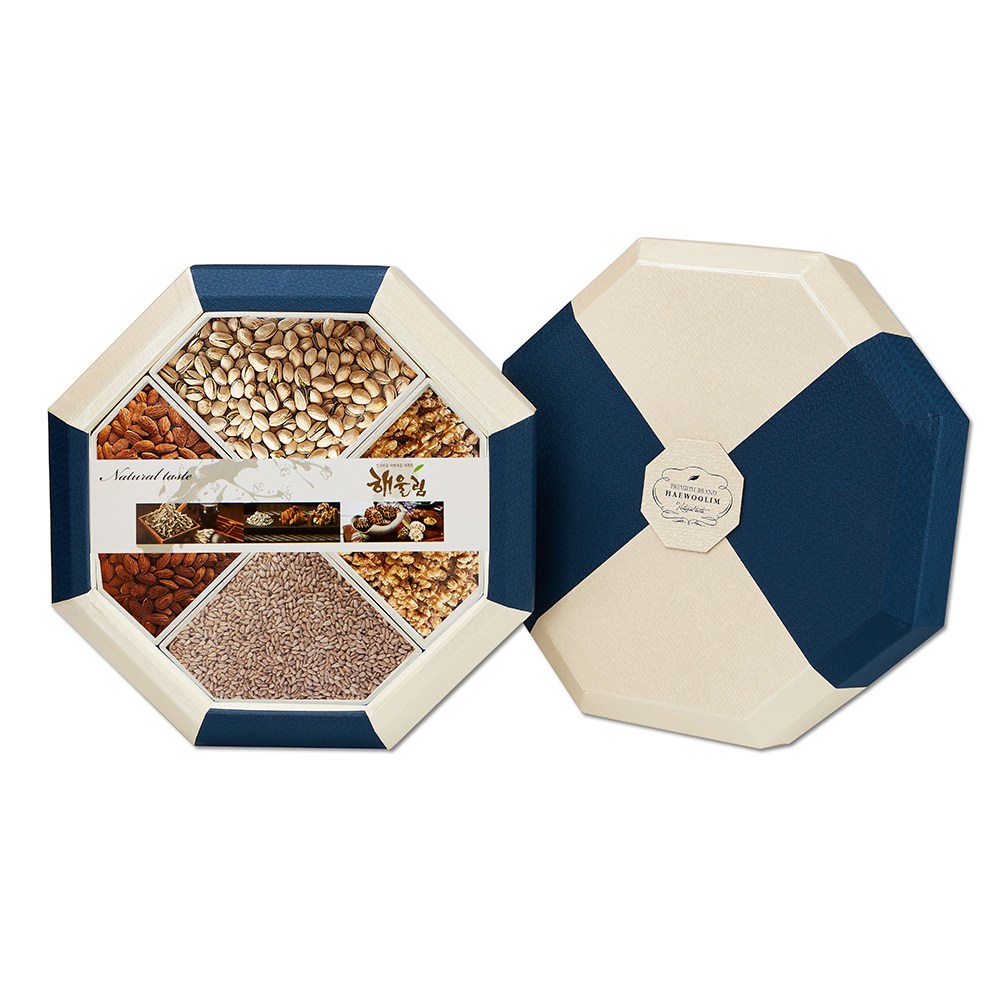 [해울림] 견과세트 팔각한지함 1호 _ 실속 명절 100,800원