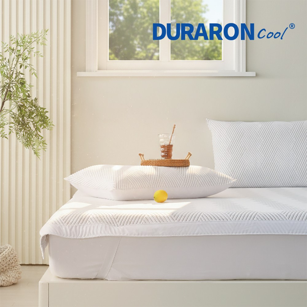 집앤콕 휴비스 듀라론 침대 여름 냉감패드, 화이트 49,900원