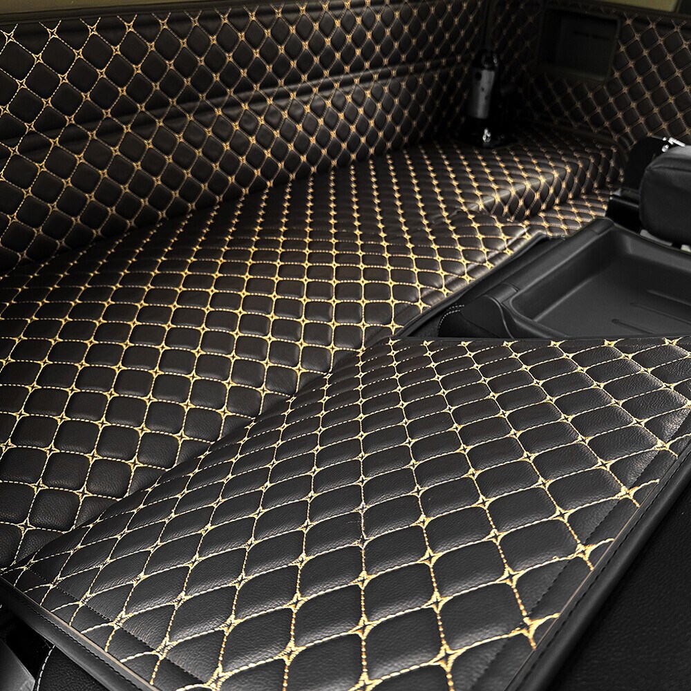 포터2 EV 전기차 카고캡 전용 3D 입체 풀커버 매트, 블랙+골드스티치 88,000원