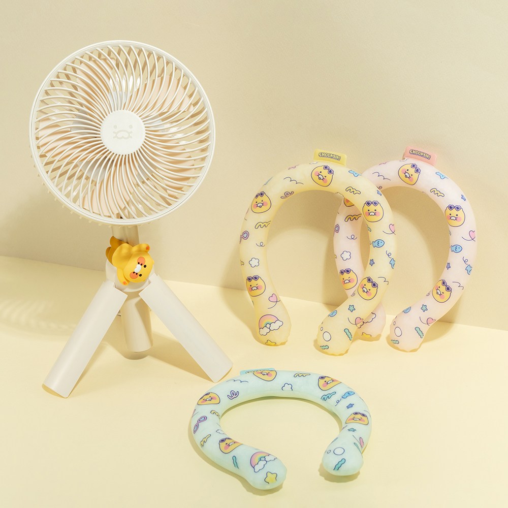 (여름SET) 카카오프렌즈 춘식이 발라당 선풍기+쿨링 넥밴드 53,900원