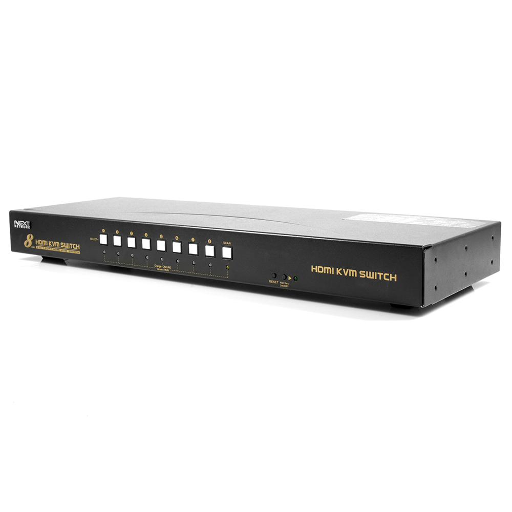 NEXT-7008KVM 8대1 USB HDMI KVM스위치 핫키, 단일상품, 1개 185,300원