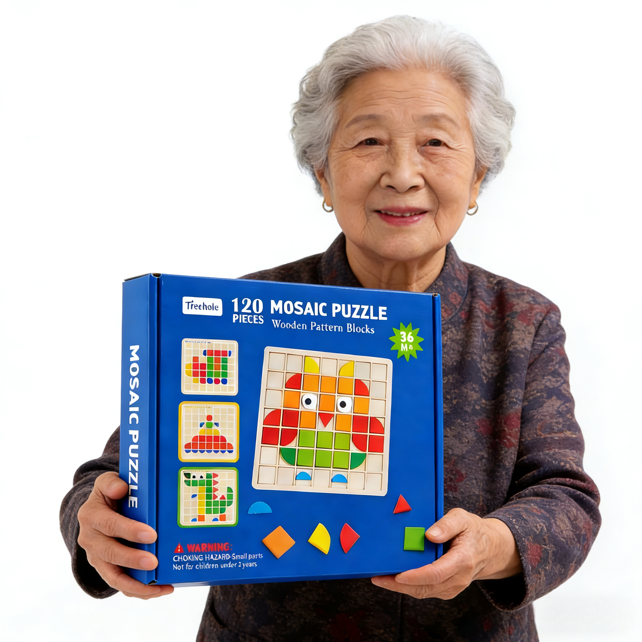 픽클리 노인 치매예방 퍼즐 부모님 어르신 놀이 교구, 1개, 혼삽색상, 120피스 13,900원