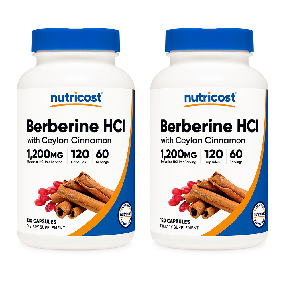 뉴트리코스트 베르베린 베리베린 HCl 1200mg 120캡슐 2개 시나몬 Berberine 78,200원