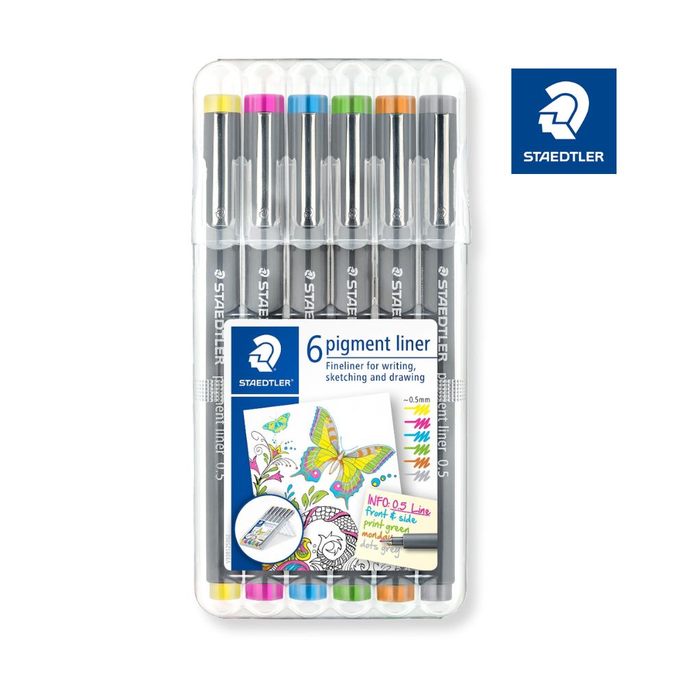 스테들러 6 피그먼트라이너 세트 14,400원