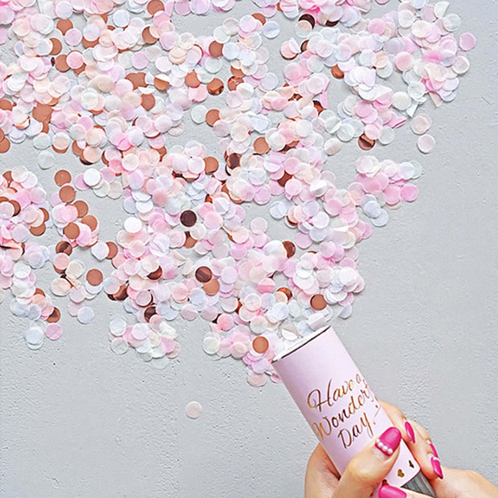 fooi 꽃가루 폭죽 플라워샤워 파티폭죽 생일축하 촬영소품 꽃잎 폭죽, 5개, 2. 코랄 2,800원