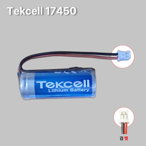 텍셀 배터리 CR17450 3V 2400mAh 리튬 건전지 199번/커넥터 검빨 5,400원
