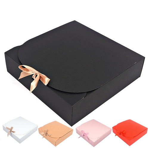 리본 선물 상자 무지 포장 박스 접이식 종이 케이스 답례품 컬러 단상자 납작 대형 24cm 980원