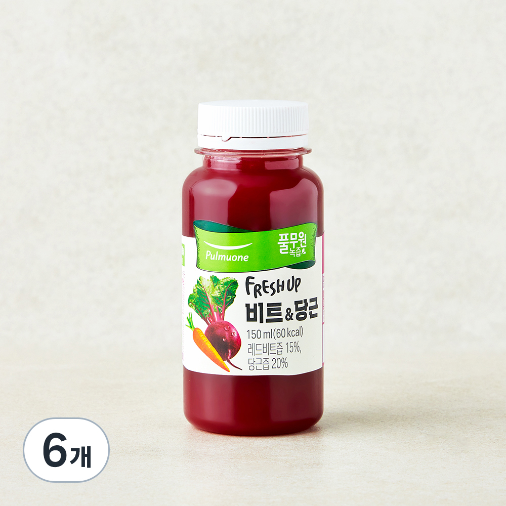 [로켓프레시] 풀무원녹즙 프레시업 비트 & 당근 주스, 6개, 150ml 15,720원