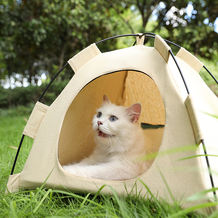 케리빙 고양이 텐트 숨숨집 하우스, 베이지, 1개 17,440원