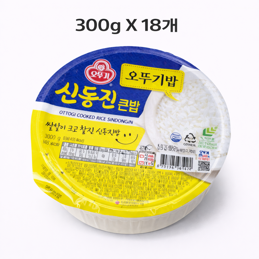 오뚜기 신동진 큰밥 300g x 18개 즉석밥1Box 27,200원