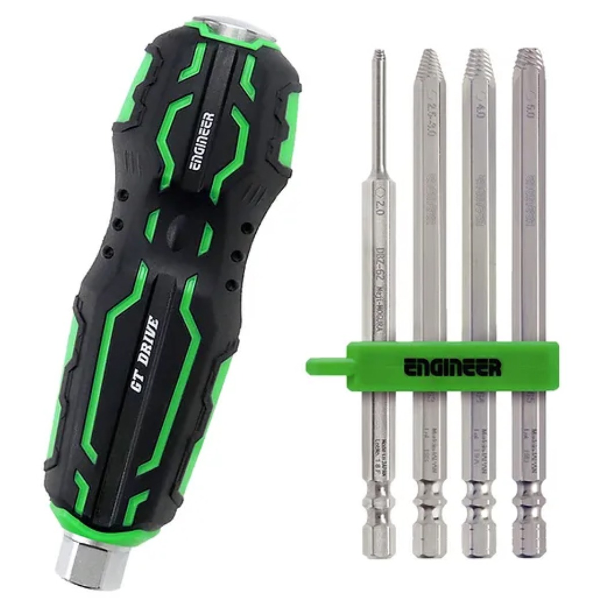엔지니어 나사 제거용 드라이버 세트 비트 4종 드라이버 핸들 모구라비트 DZ-74 47,340원