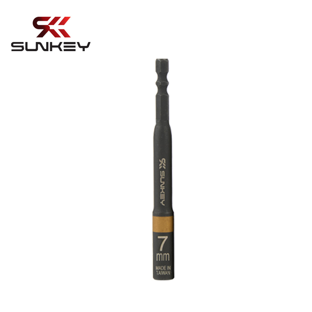 썬키  SKB-07G 롱비트 소켓 일체형 7mm 육각 샹크6.35mm NZ MZ 임팩 한국형호환 유럽형호환 6,600원