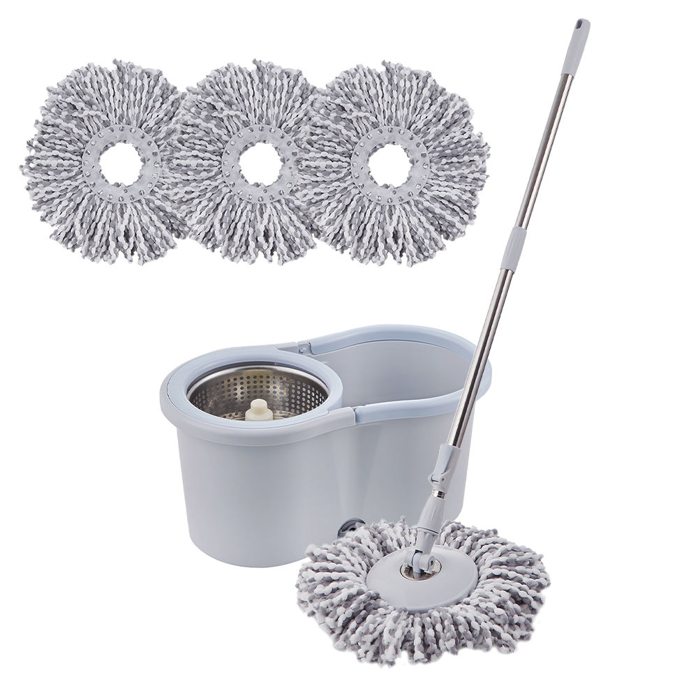 코멧 물걸레 청소기 세척 탈수통 + 밀대봉 + 극세사 걸레 4개입 16,290원