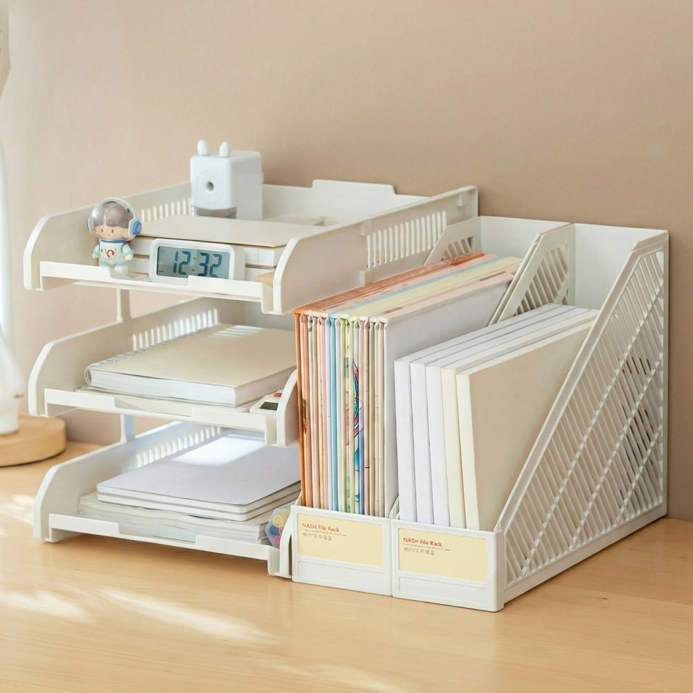 NIVORY 1칸 파일꽂이 서류 트레이 세트 서류철 PP박스 파일함 25,000원