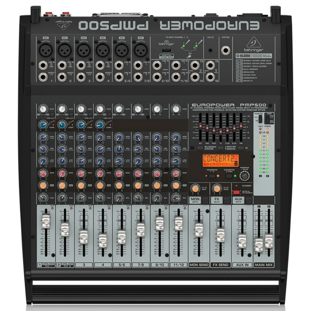 베링거 PMP500 파워드 믹서 앰프 500W 팬텀파워 539,000원