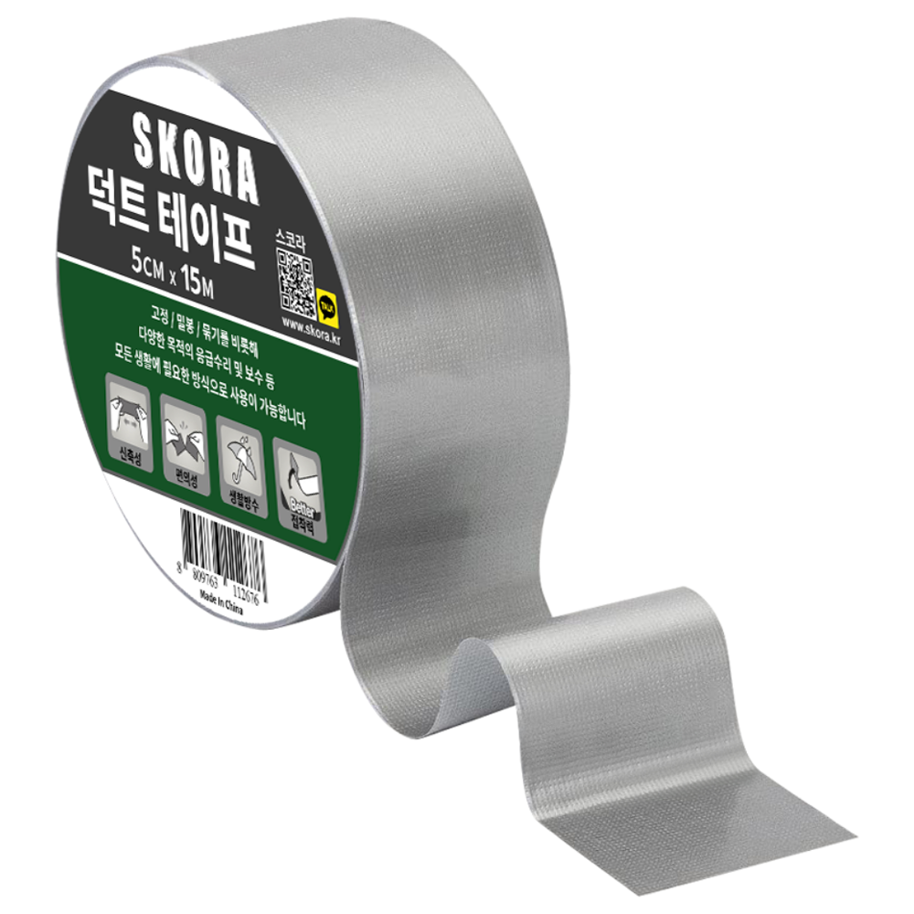 스코라 다용도 덕트 테이프 회색 5cm x 15m 2,940원