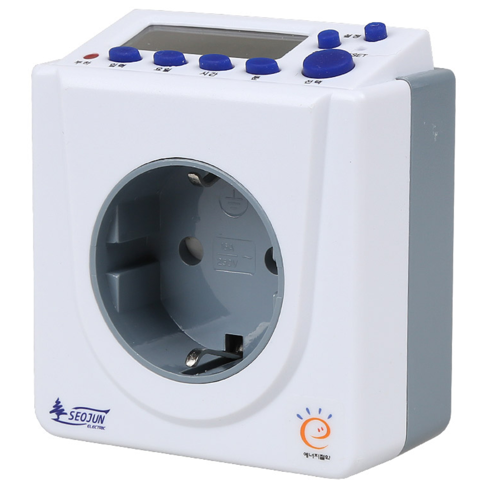 서준전기 하이블루 전자식 콘센트 플러그 일체형 1구 SJD-CP16H 19,000원