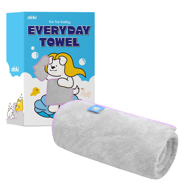 올치 반려동물 극세사 저자극 고밀도 펫타올 TW6517, 그레이, 1개 15,900원