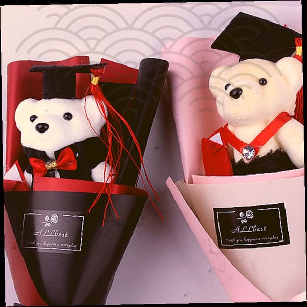 졸업 기념품 곰인형 학사모 꽃다발 포장 졸업선물 축하용품 졸업식 기념 2,900원
