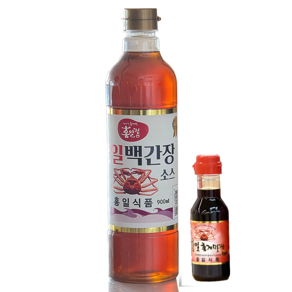 [류맛간장200ml증정]홍일식품 진해총판 홍일백간장소스 국내산 살아있는 홍게와 신선한 야체 추출액 깔끔하게 만들었습니다. 9,840원