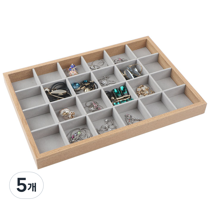 제이앤씨 24칸 쥬얼리 진열판 우드 43,750원