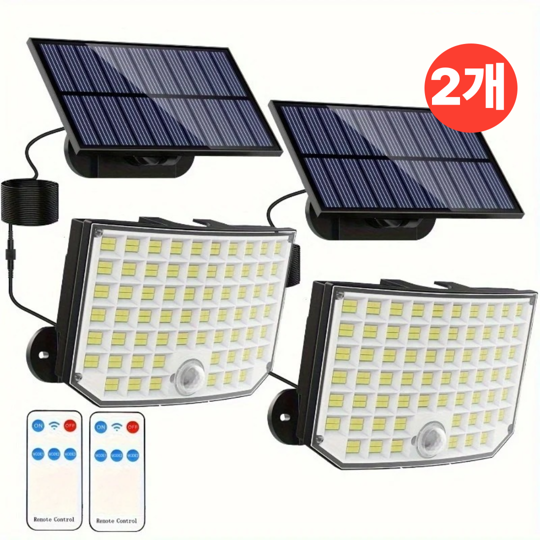솔라큐 프리미엄 태양광 LED 정원등 센서등 256구 2400mAh 벽등 야외 조명 전등 SLQ-02 44,600원