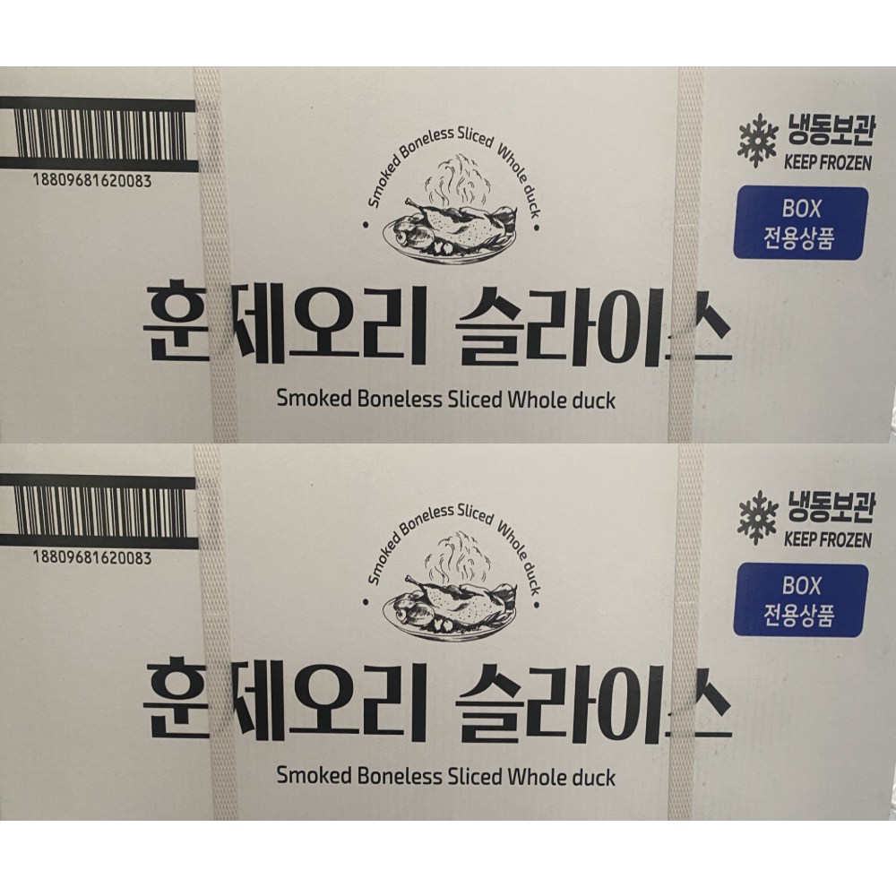 해선정 훈제오리 슬라이스 8kg 벌크 90,500원