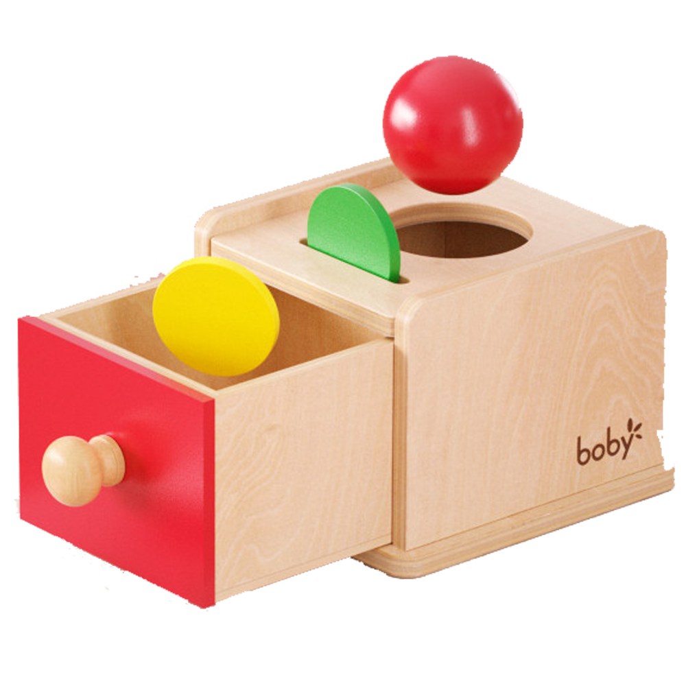 정품 boby 몬테소리 서랍 교구 박스 공 도형 넣기 소근육 발달 원목 장난감 22,800원