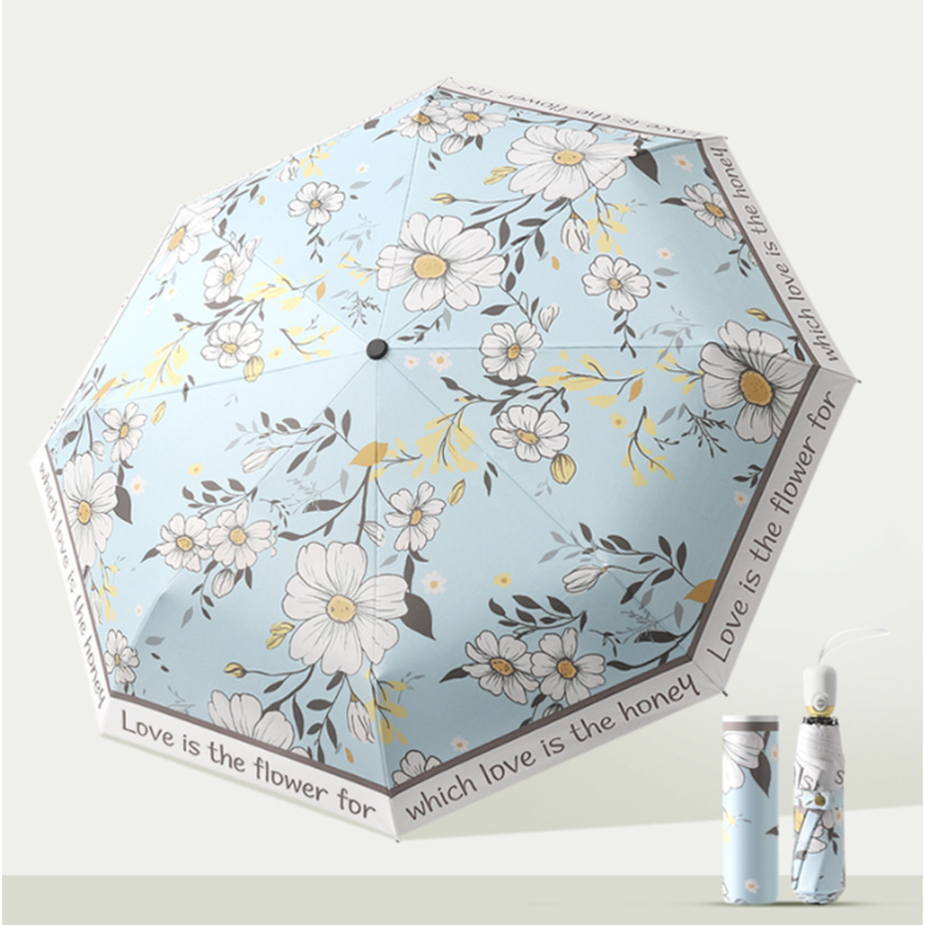 요즘아틀리에 플라워 자외선차단 3단자동 양우산 27,800원