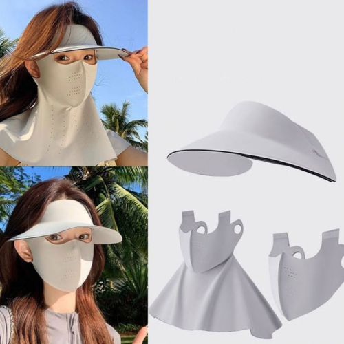 쪼미니 올인원 자외선차단 골프 등산 쿨링캡 페이스커버 썬캡 마스크 넥커버 3종 세트 14,000원