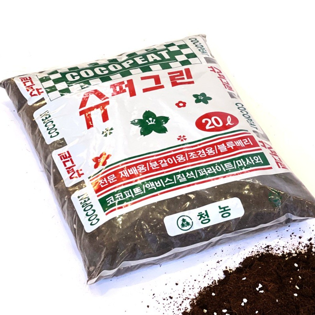 슈퍼그린 20리터 분갈이흙 조경용 상토 배양토 경량토, 1개, 20L 15,000원