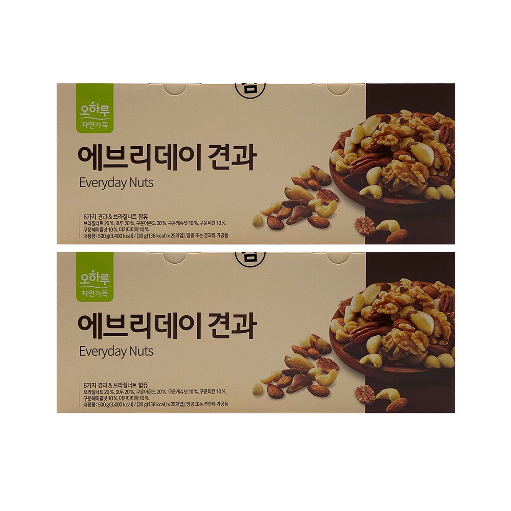 오하루 자연가득 에브리데이 견과 25봉 41,770원